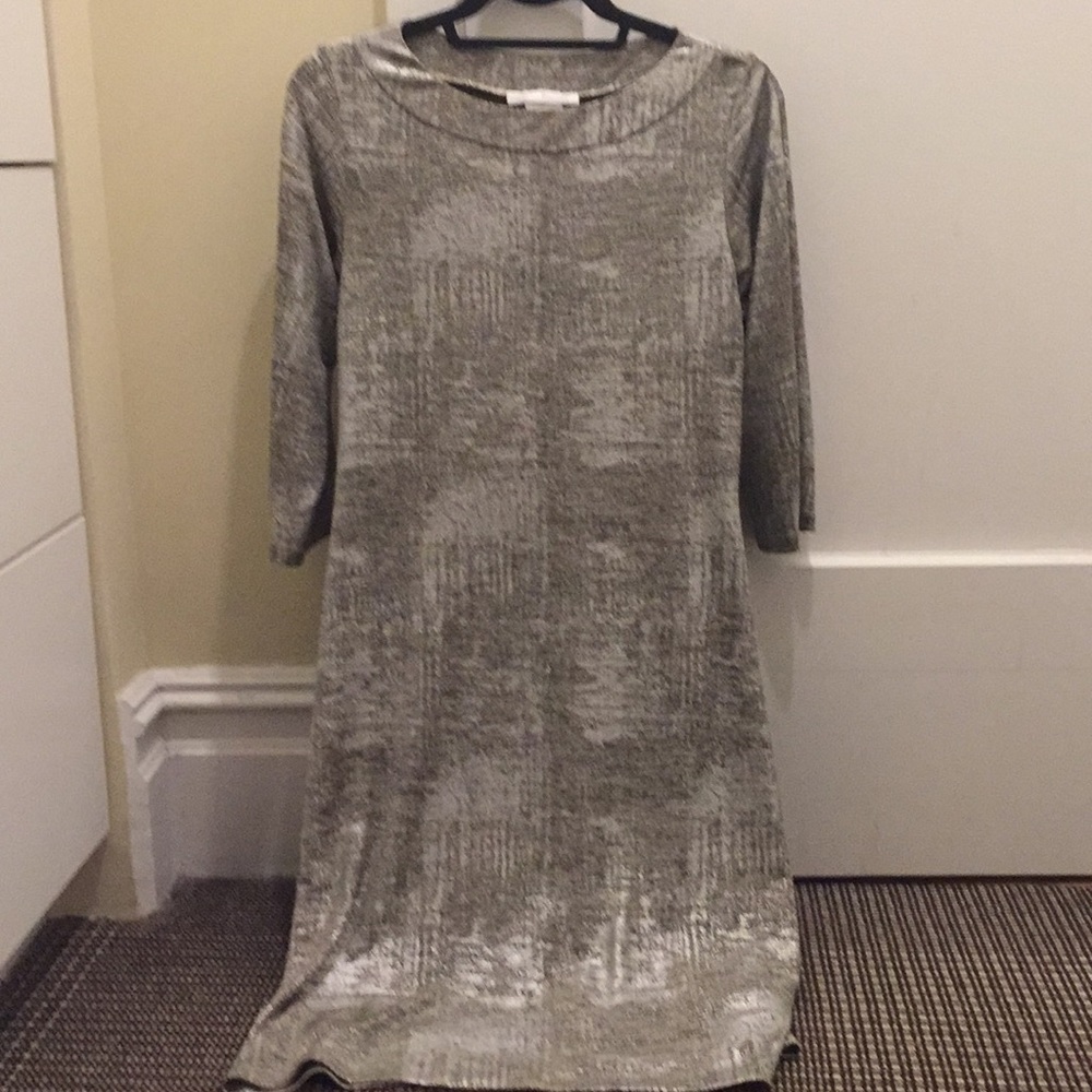 Gold and silver tone dress